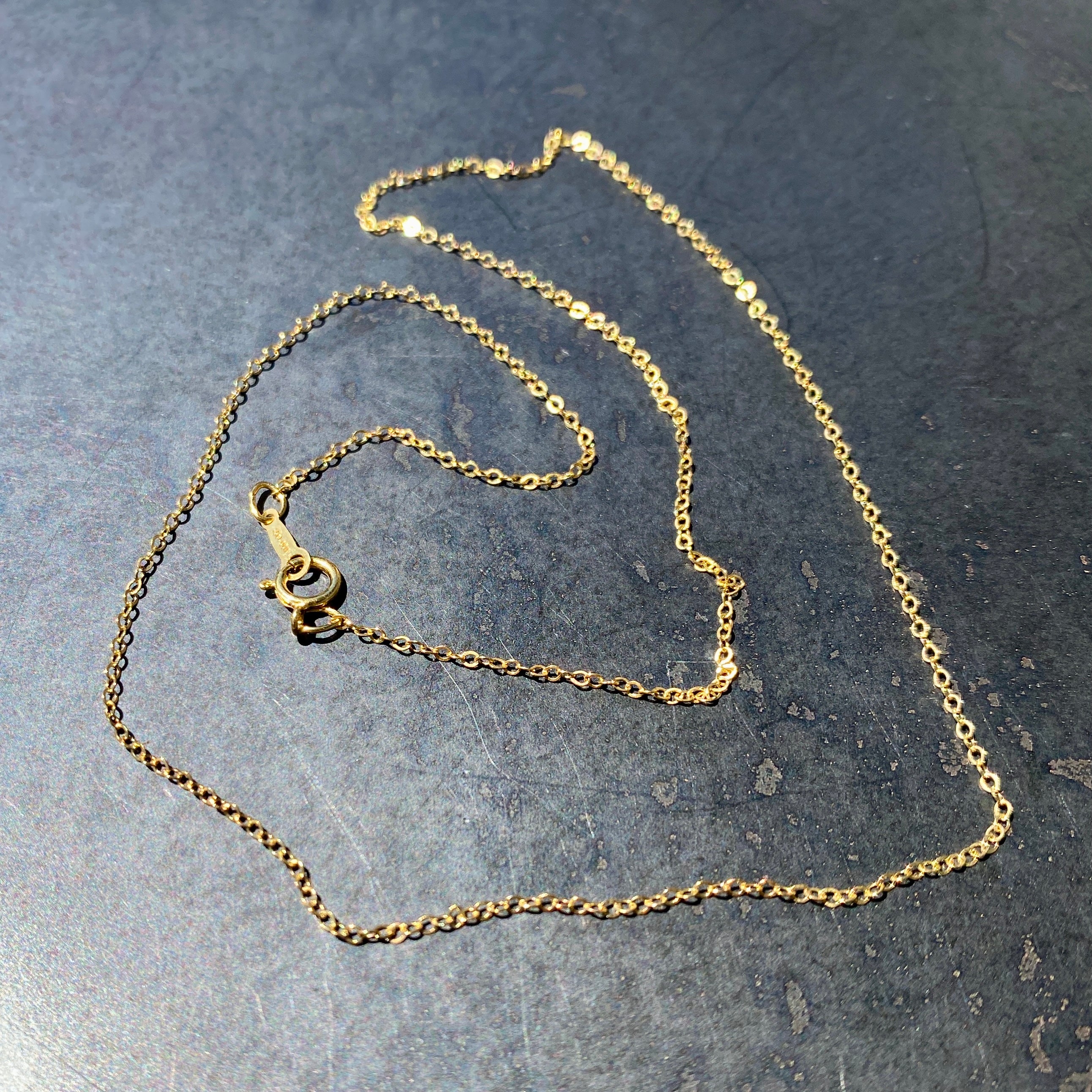 14k Gold Filled Fine Cable Chain 16