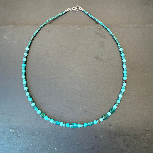 Clarity & Truth Talisman: Apatite, Amazonite and Turquoise Gemstone Necklace