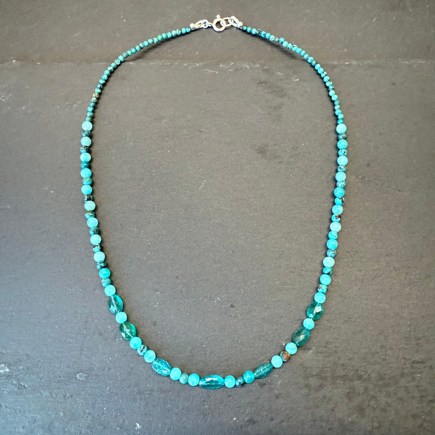 Clarity & Truth Talisman: Apatite, Amazonite and Turquoise Gemstone Necklace