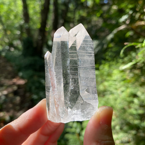 Lemurian Quartz "Triple Goddess" Crystal - 196