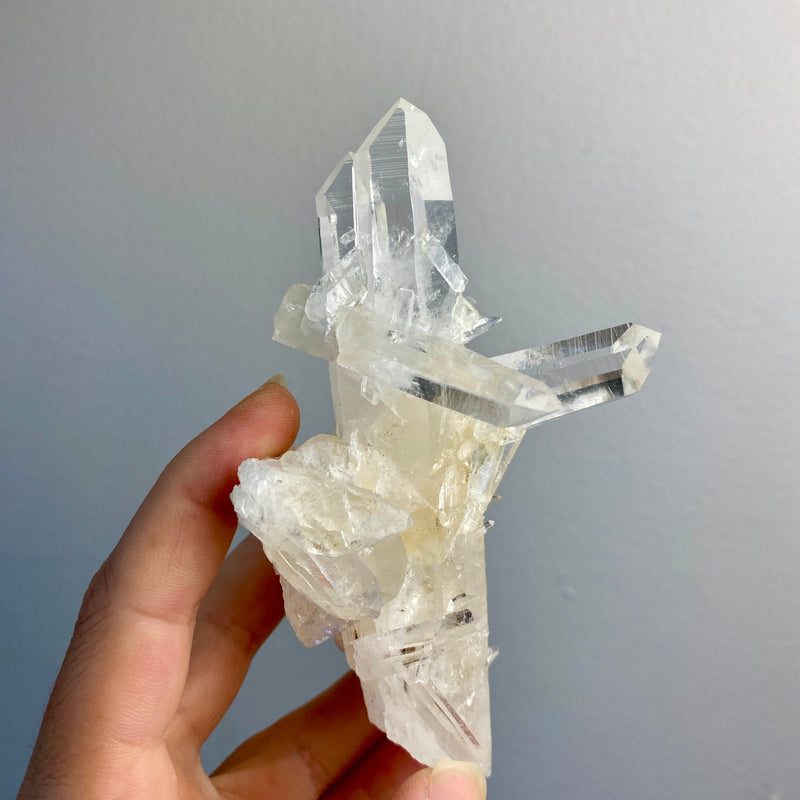 Lemurian Quartz Crystal Cluster