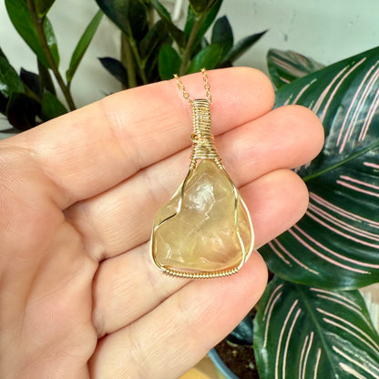 Libyan Golden Tektite Pendant