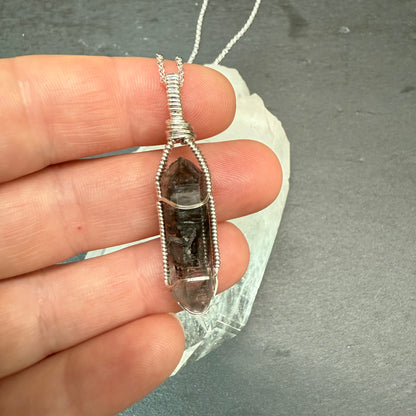 Tibetan Quartz Crystal Pendant