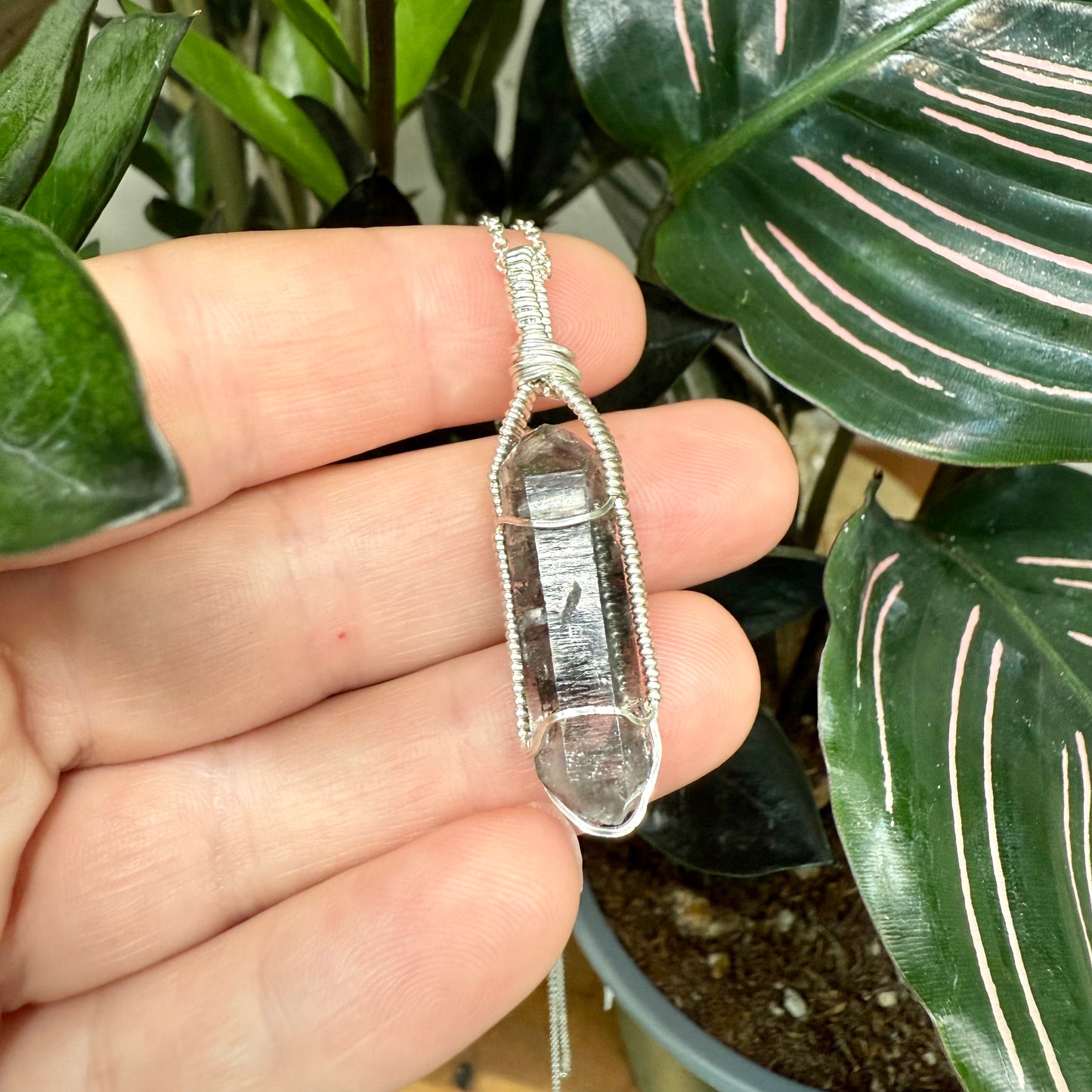 Tibetan Quartz Crystal Pendant