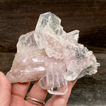 Pink Lemurian Faden Quartz Cluster