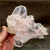 Pink Lemurian Faden Quartz Cluster