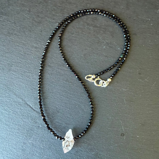 Protection Talisman: Super 7 / Sacred 7, and Black Tourmaline Crystal Necklace