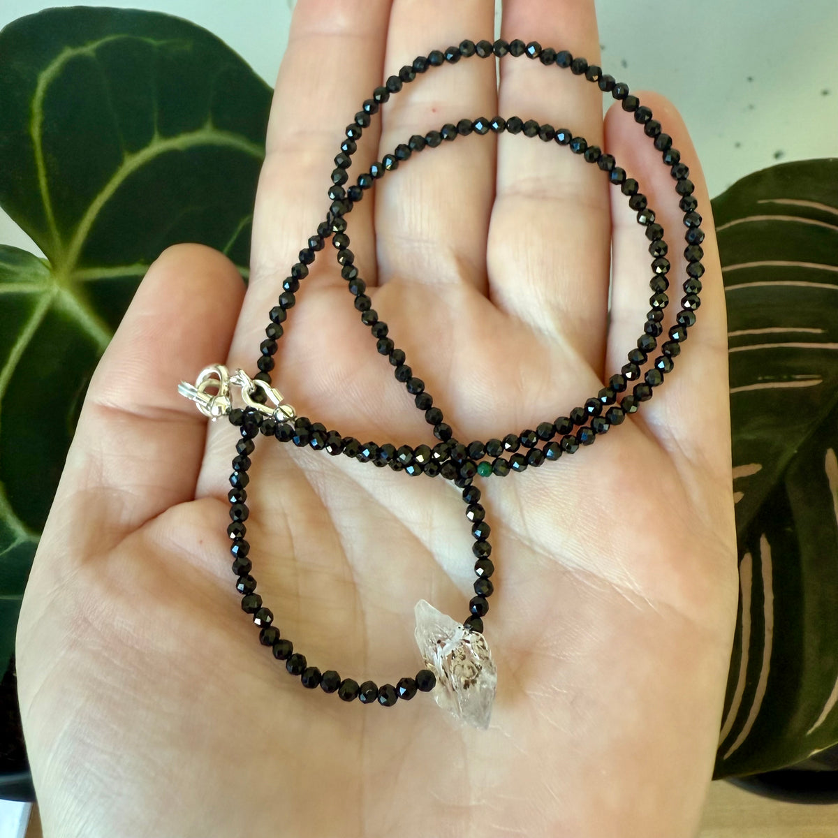 Protection Talisman: Super 7 / Sacred 7, and Black Tourmaline Crystal Necklace