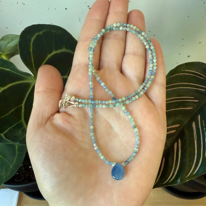 Blue and Green Kyanite Necklace