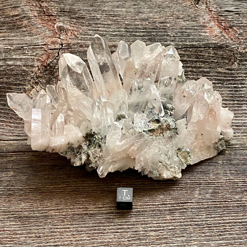 Pink Lemurian Quartz Cluster - 26