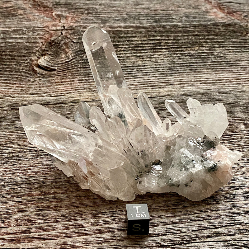 Pink Lemurian Quartz Cluster - 25