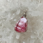 Rhodochrosite Crystal Pendant