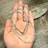 Aquamarine, Labradorite and Moonstone Gemstone Necklace