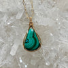 Malachite and Chrysocolla Pendant