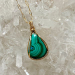 Malachite and Chrysocolla Pendant