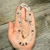 Aquamarine, Labradorite and Moonstone Gemstone Necklace