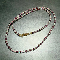 Garnet and Labradorite Gemstone Necklace