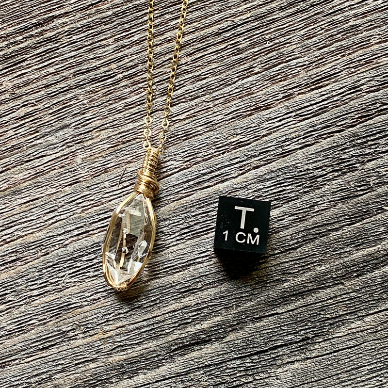 Double Terminated Quartz Crystal Pendant