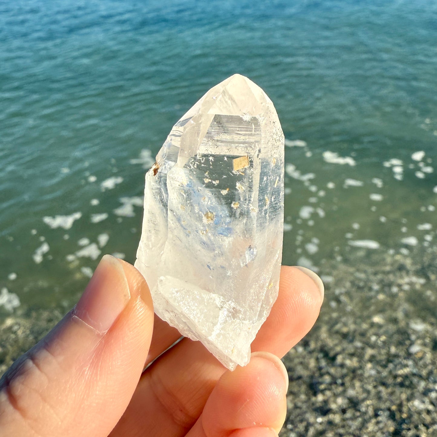 Lemurian Quartz Self-Healed Crystal