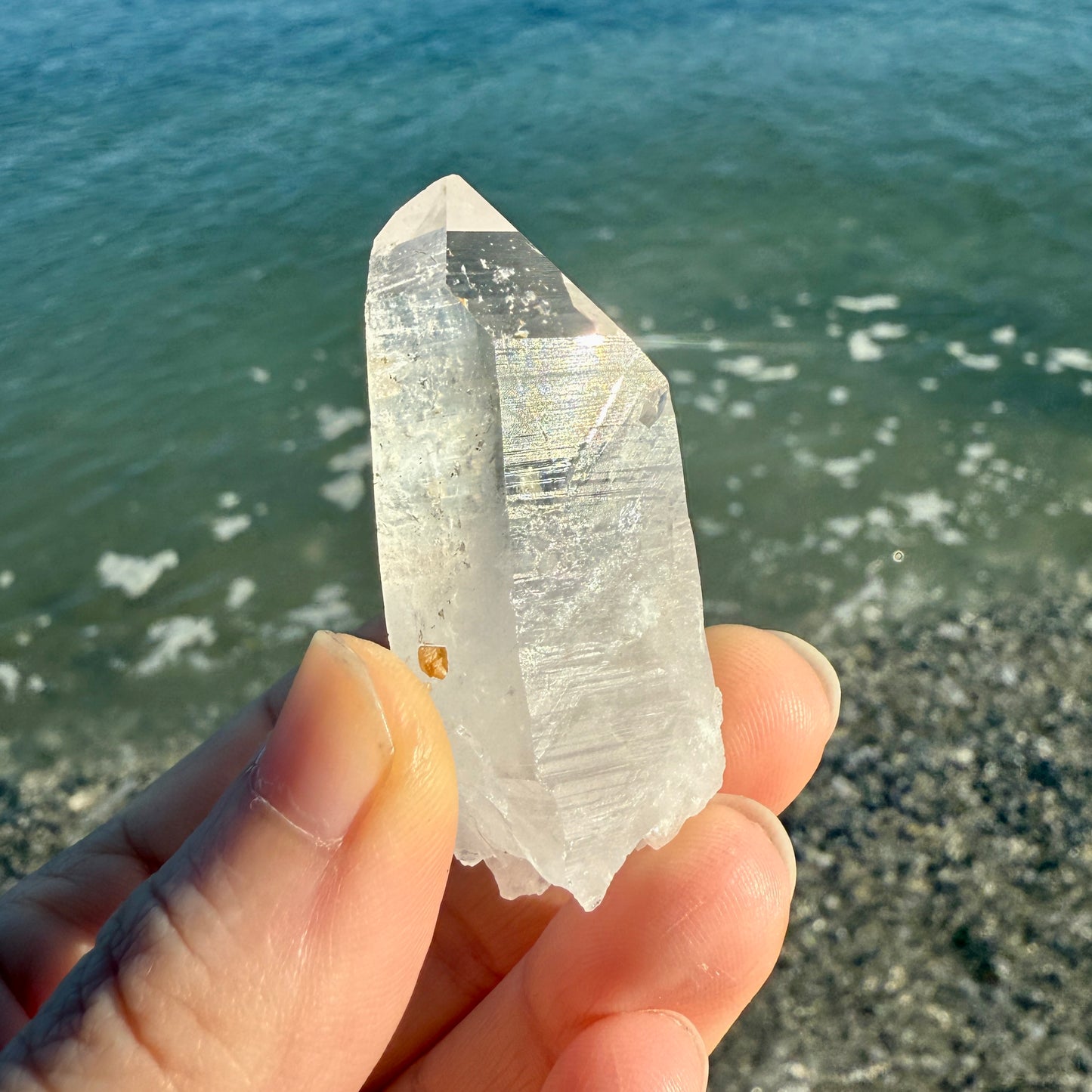 Lemurian Quartz Self-Healed Crystal