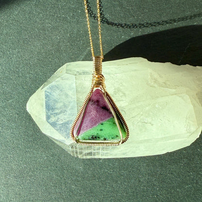 Ruby Zoisite Pendant