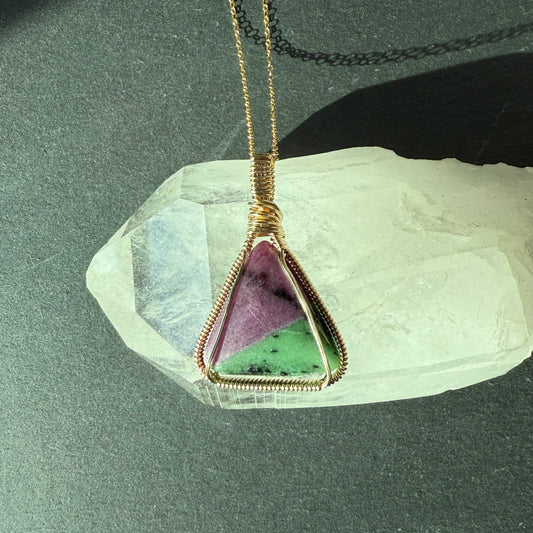 Ruby Zoisite Pendant