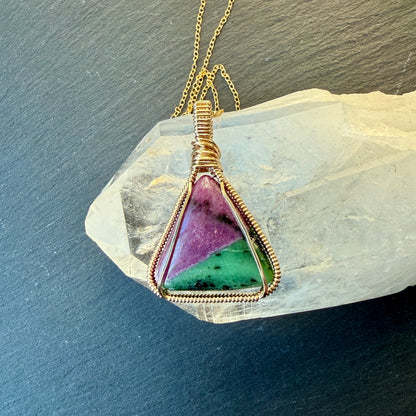 Ruby Zoisite Pendant