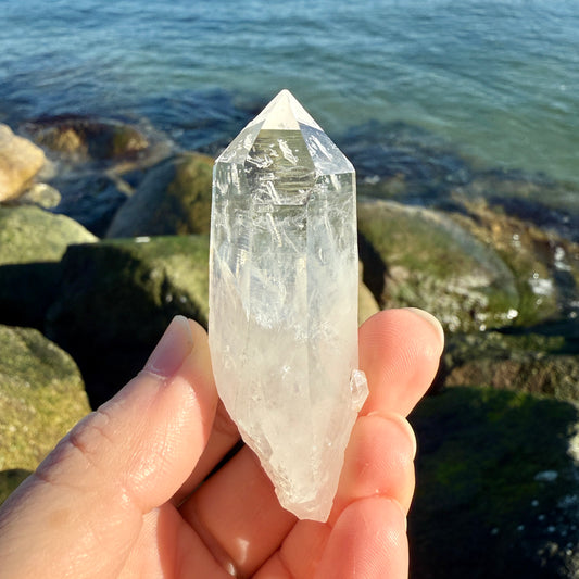Lemurian Blue Smoke Phantom Quartz Crystal