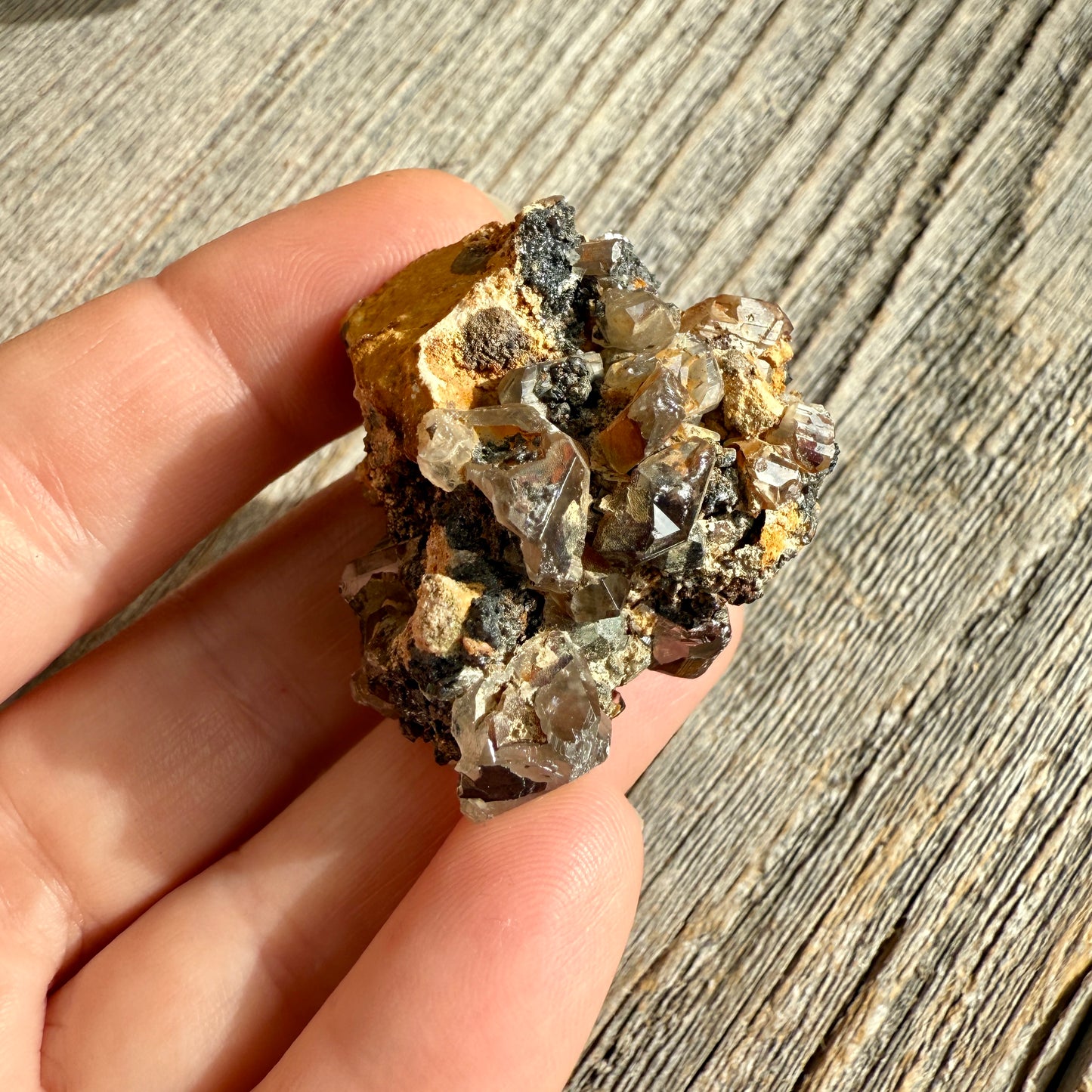 Cerussite with Barite and Galena - Raw Mineral Specimen