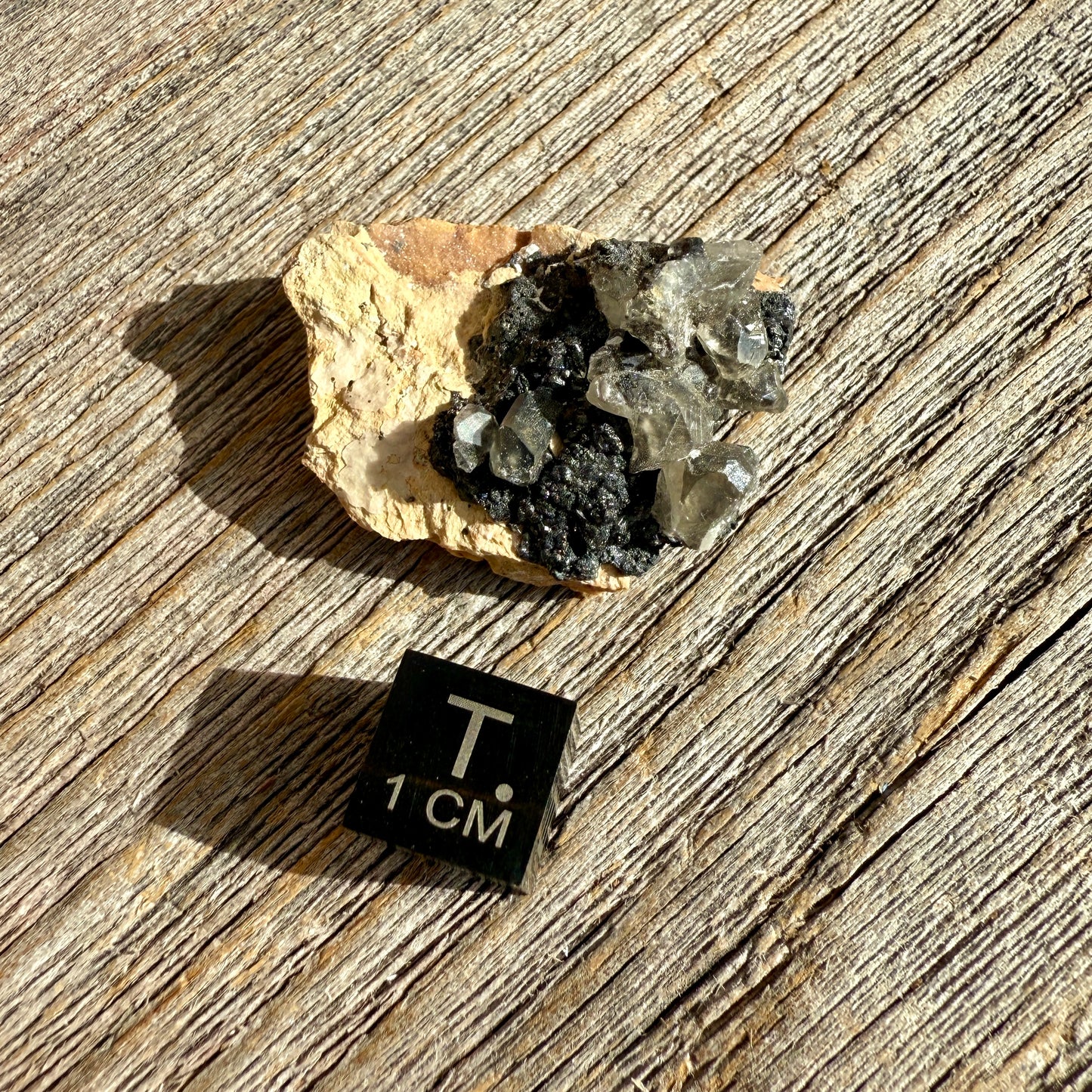Cerussite with Barite and Galena - Raw Mineral Specimen