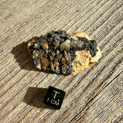 Cerussite with Barite and Galena - Raw Mineral Specimen