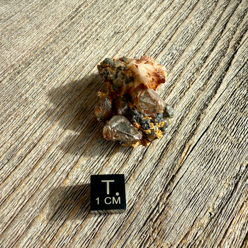 Cerussite with Barite and Galena - Raw Mineral Specimen