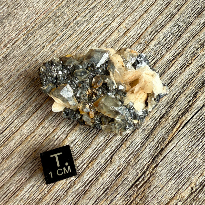 Cerussite with Barite and Galena - Raw Mineral Specimen
