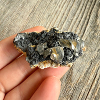 Cerussite with Barite and Galena - Raw Mineral Specimen