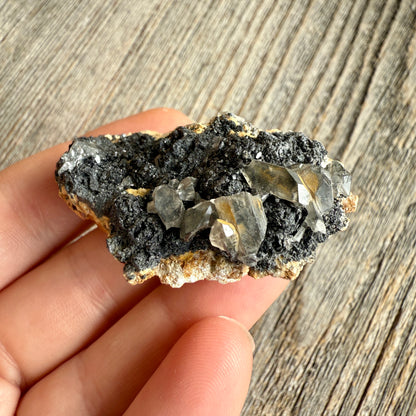 Cerussite with Barite and Galena - Raw Mineral Specimen