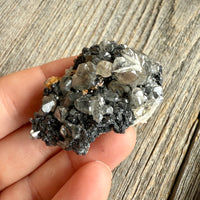 Cerussite with Barite and Galena - Raw Mineral Specimen