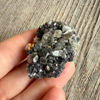 Cerussite with Barite and Galena - Raw Mineral Specimen