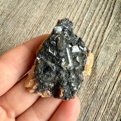 Cerussite with Barite and Galena - Raw Mineral Specimen