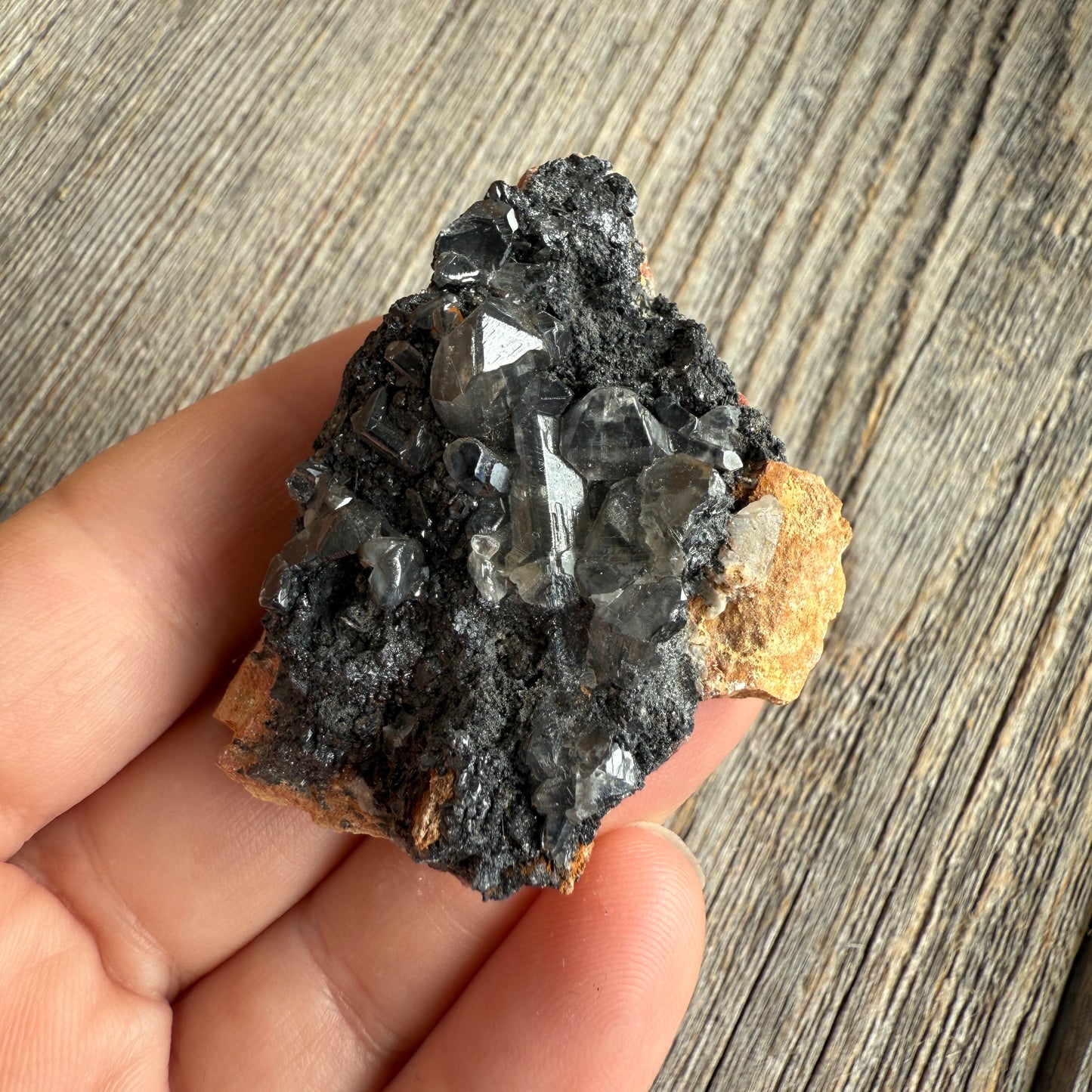 Cerussite with Barite and Galena - Raw Mineral Specimen
