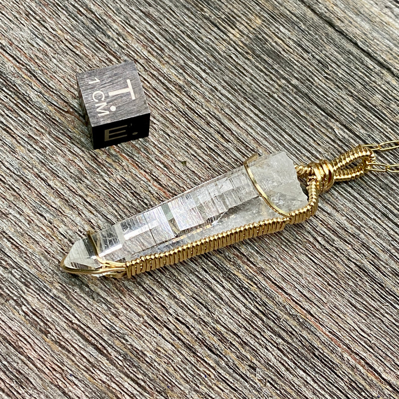 Lemurian Quartz Crystal Pendant