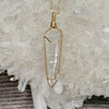 Lemurian Quartz Crystal Pendant