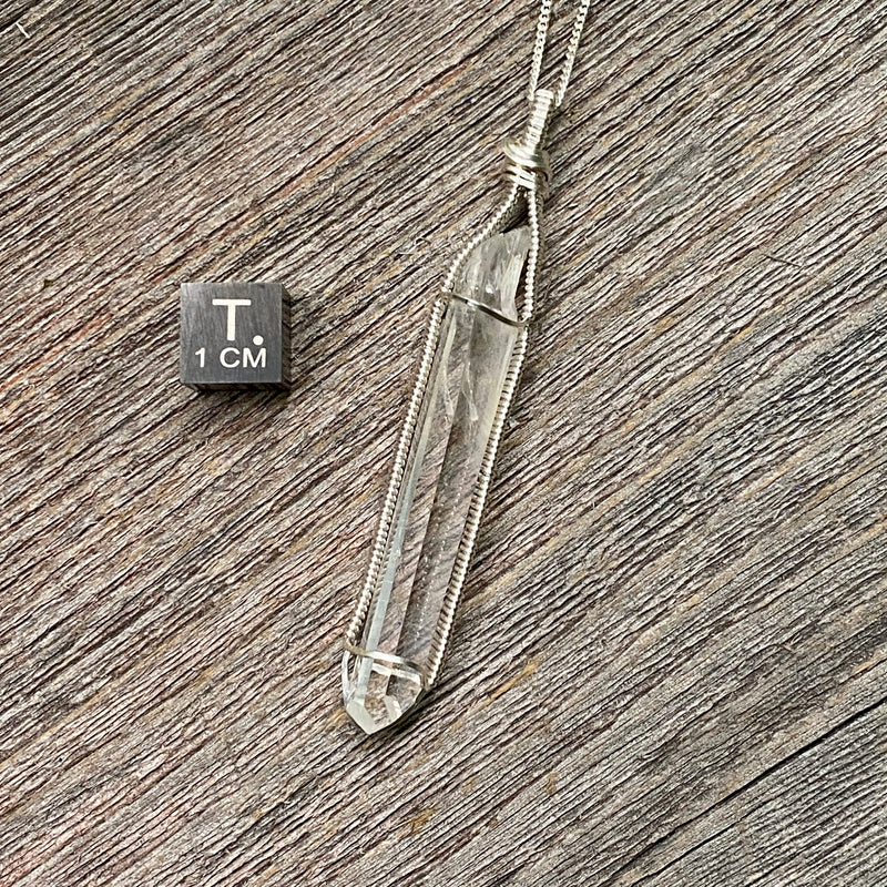 Lemurian Quartz Crystal Pendant