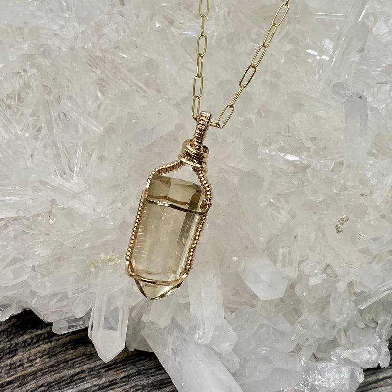 Citrine Crystal Pendant