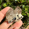 Elestial Smoky Quartz Crystal with Black Tourmaline