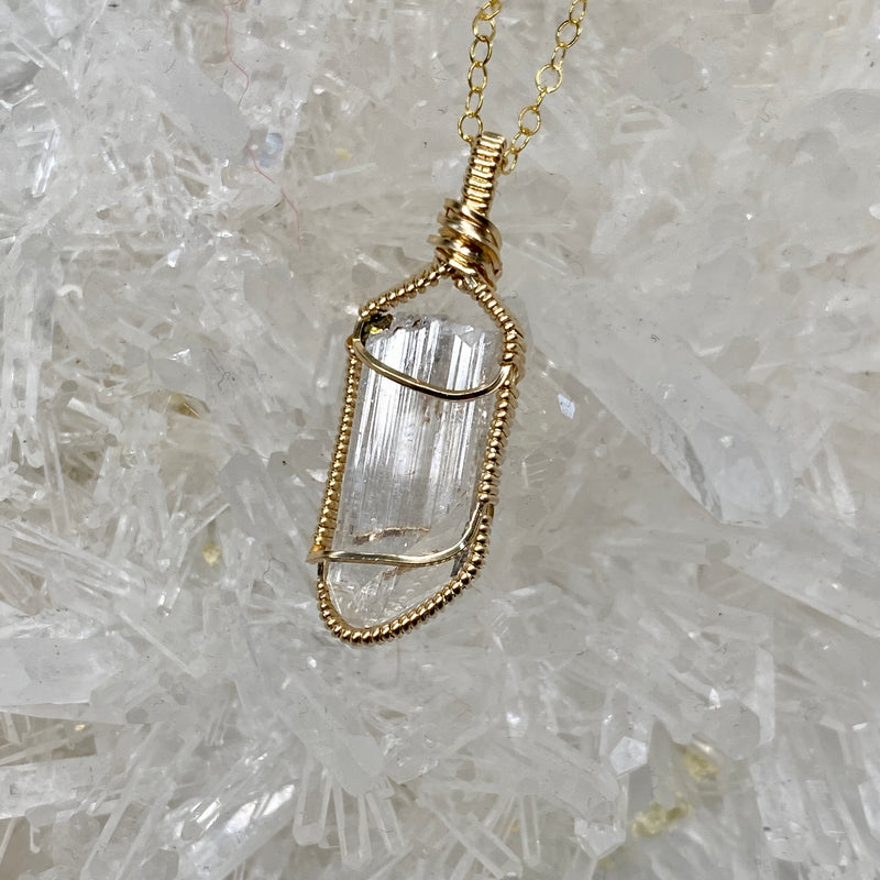 Danburite Crystal Pendant