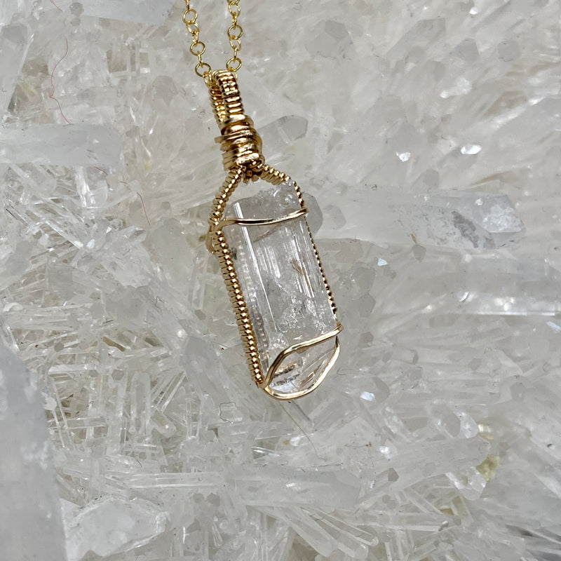 Danburite Crystal Pendant