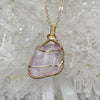 Kunzite Crystal Pendant