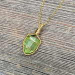 Peridot Crystal Pendant
