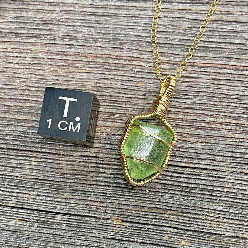 Peridot Crystal Pendant