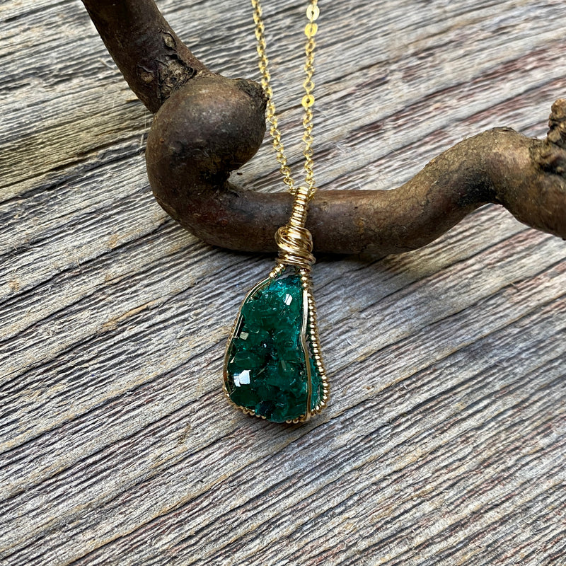 Dioptase Pendant
